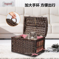 China supplier wholesale wicker pet handle cave for cat